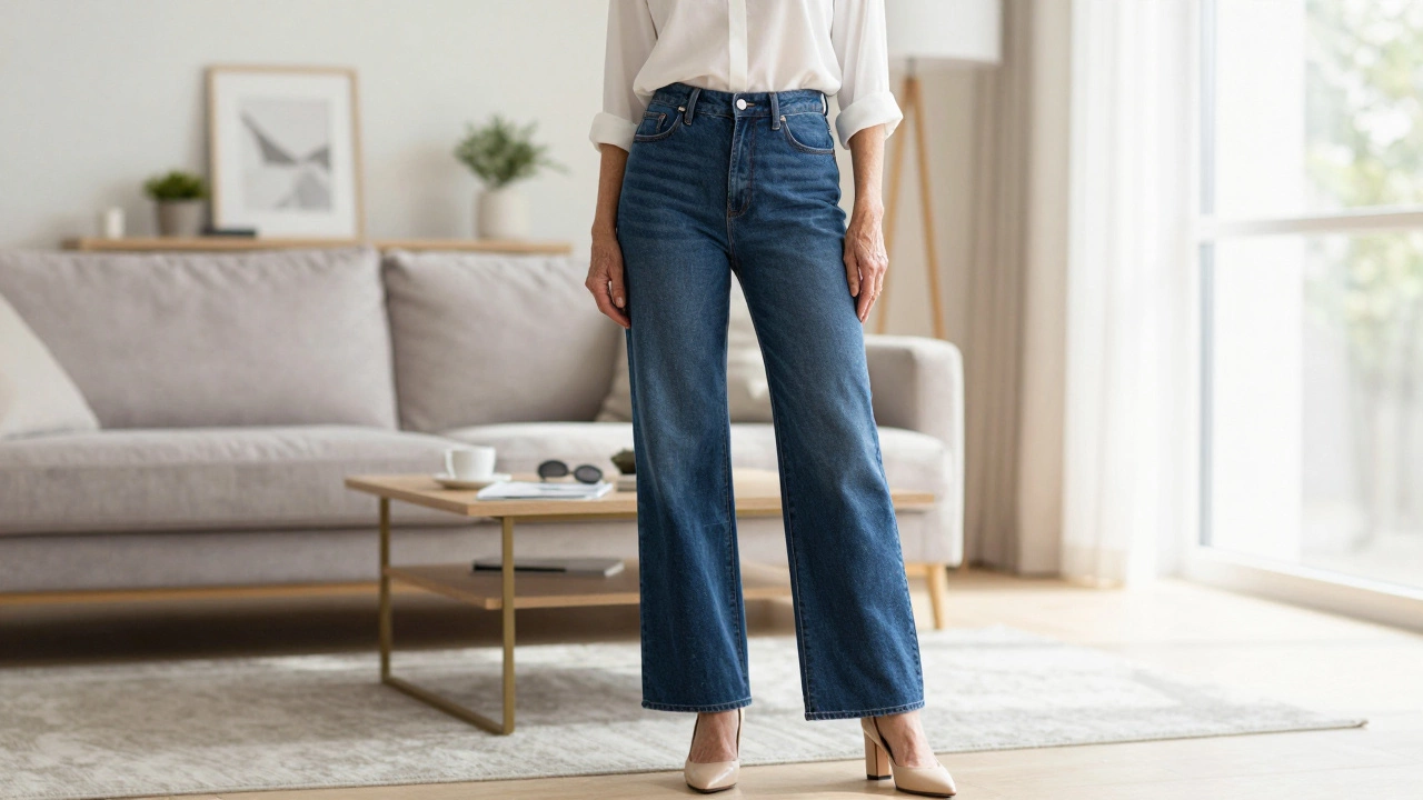 Style Guide: How to Wear Wide-Leg Jeans at 70