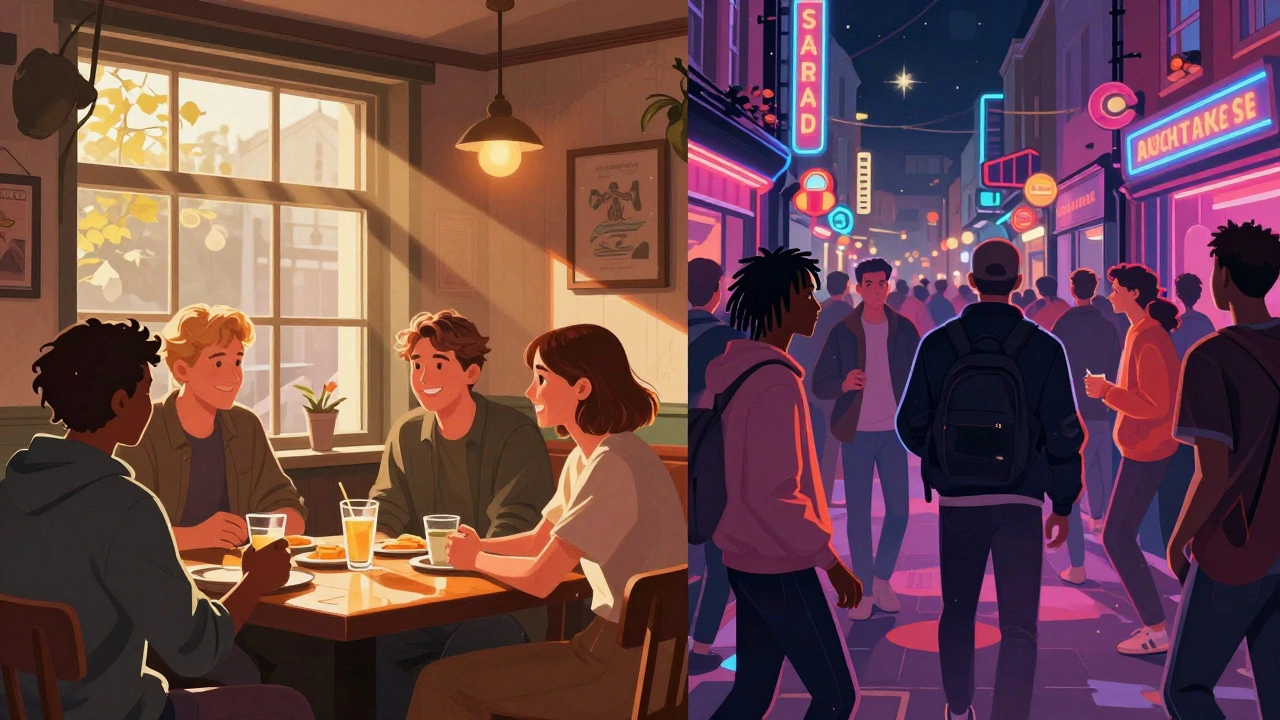 Illustration contrasting Northern warmth and Southern energy